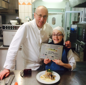 Hubert Maetz et Justine Tschaen au Rosenmeer pour la Choucroute d’Alsace garnie aux poissons 2016